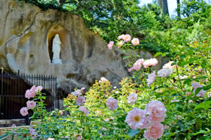 Mary statue in the grotto of the Franciscan Monastery in Washington, D.C.
